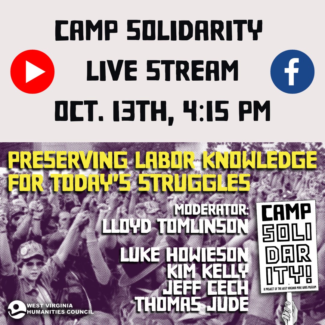 Join us live in 25 minutes! 
#campsolidarity #wvmwm #solidarity