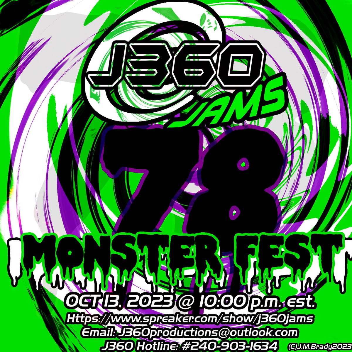 J360 JAMS#78!!! Monster Fest Style

We got an all-new awesome monster -filled episode happening tonight at 10:00 P.M. EST!!!

spreaker.com/show/j360jams 

#upcomingepisode #supportindiemusic #indiemusic #RadioShow #j360radio #Jams #rock #synthwave #heavymetal #synthfam