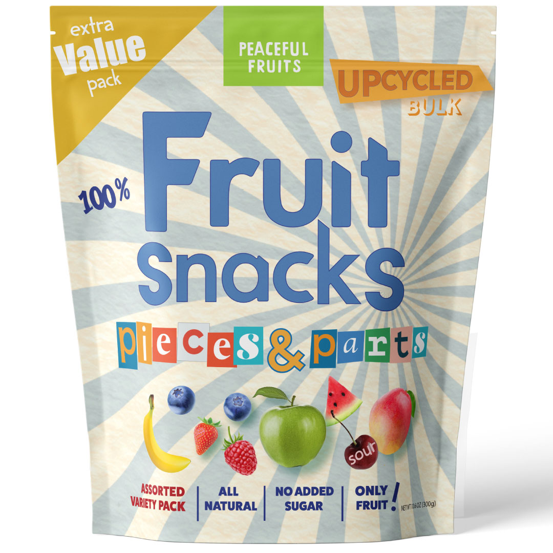 We're upcycling 100% Fruit snack scraps. Save the planet &amp; your wallet! #peacefulfruits #sharktank #healthysnacks