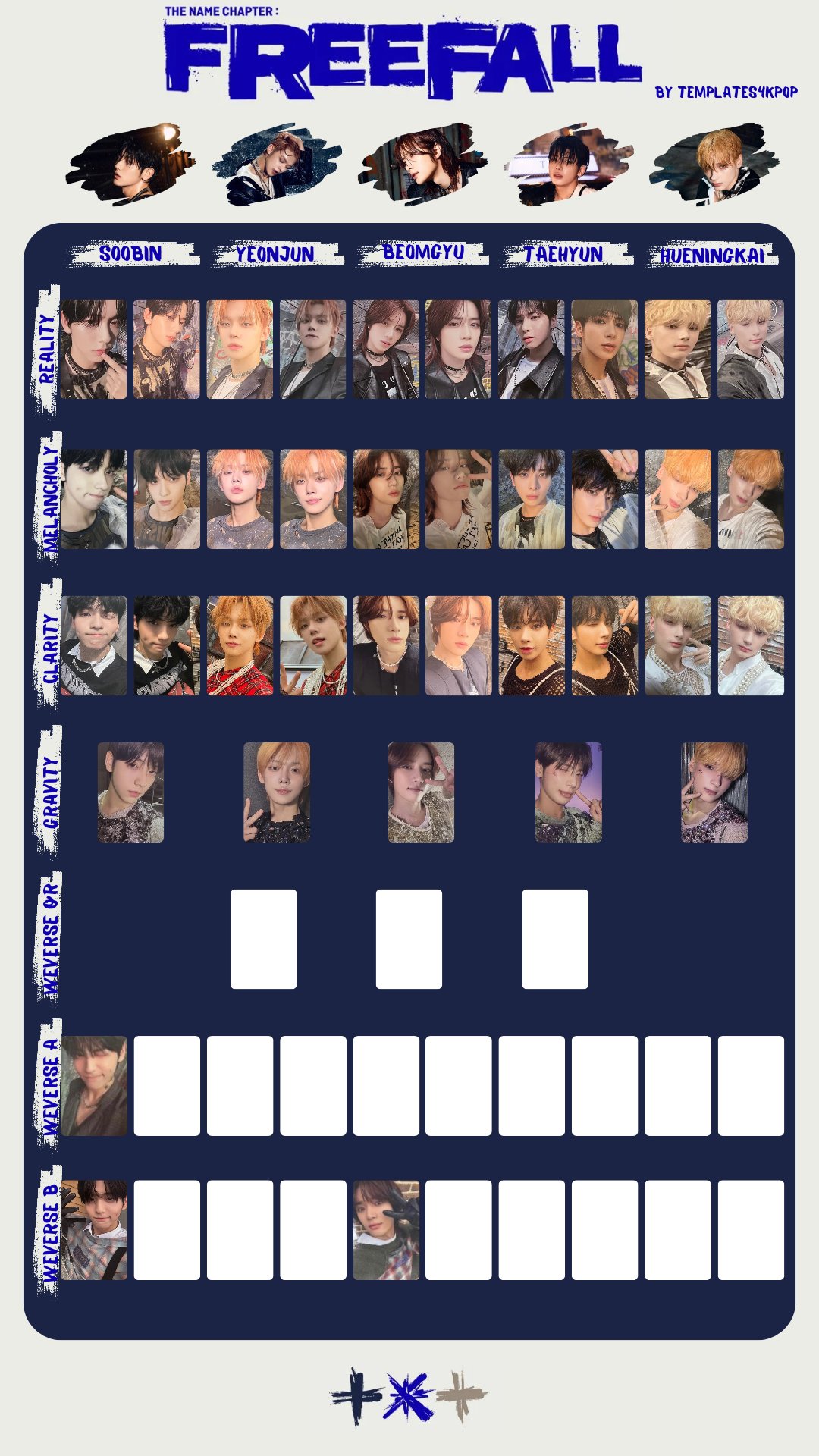 TXT FREEFALL REALITY GRAVITY スビン 特典 セット