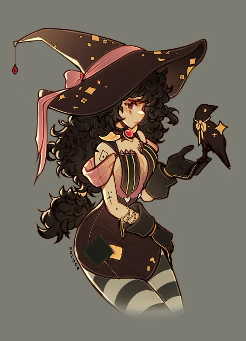 Black Mage (October Sticker Club original) Happy Friday the 13th 