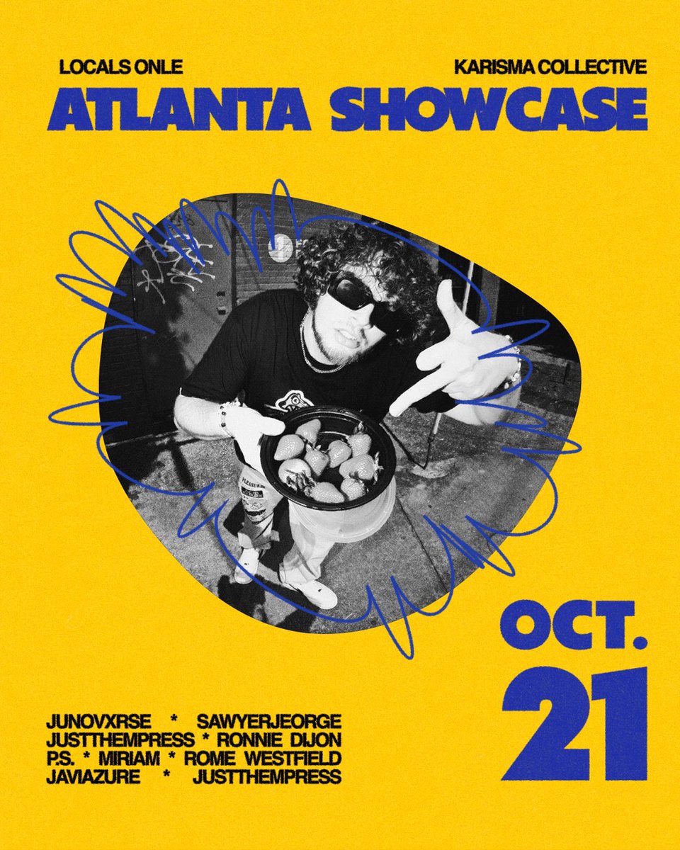 @sawyerjeorge_  will be joining  us for our October 21st @localsonle x @karismacollective showcase. Please come out and join us as we continue to grow massively. 

Even if you can’t make the show send in your music to have it played in front of a live audience!