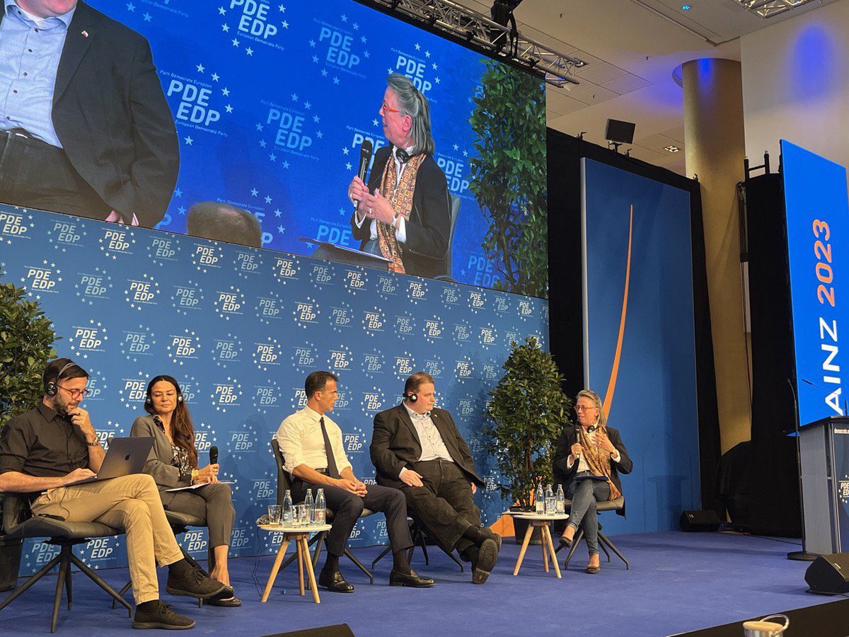 SabineThillaye's tweet photo. Réunion des Démocrates européens à Mayence @PDE_EDP. L’occasion d’échanger sur des sujets essentiels et de réaffirmer nos valeurs 🇪🇺 https://t.co/F0uadEJly9