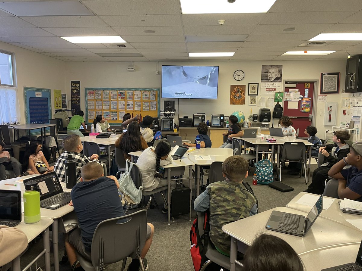 🚀 Inspiring the next generation of space explorers! 🌌 My 5th graders <a href="/FUSD_Porter/">Ted Porter Elementary</a> were captivated by today's #MissionToPsyche launch. Witnessing history in the making as we journey to unlock the secrets of a metal-rich asteroid, believed to be a former planet's core. 🛰️