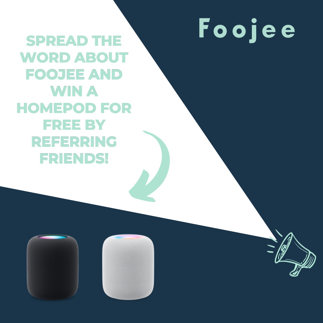 foojee's tweet image. 🎉 Refer a friend to Foojee and win a free HomePod! 🎶Tag a friend and get started today! 

#apple #smallbusiness #appletech #itconsulting #technology #appleproducts #applenews #referandwin #homepod