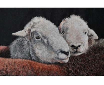 CherrydidiUK's tweet photo. SOLD
‘Cheeky’ by #fellviewfelting 

Nicky says ‘I photographed this couple of Herdwick Tups at last year’s Eskdale Show. They were cheek to cheek, taking advantage of a friend’s back to enjoy the sun on their faces and seemed to be smiling at the camera’

https://t.co/ppSJZMweZE https://t.co/lQnhlVblAM
