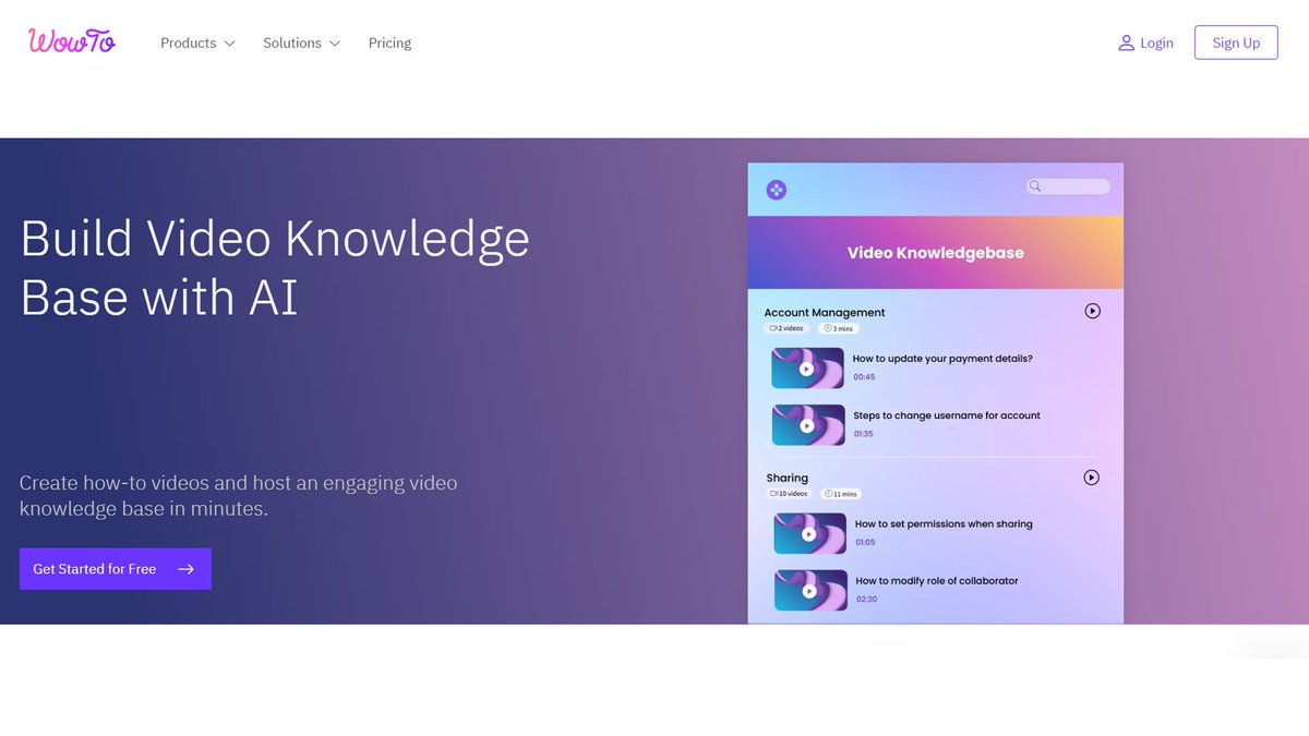 Want to convert your valuable knowledge into an impressive video database? Try our Free Video Knowledge Base Software and WowTo today! Level up your learning and knowledge sharing experience.
Visit - allaiwebsite.com/wowto/