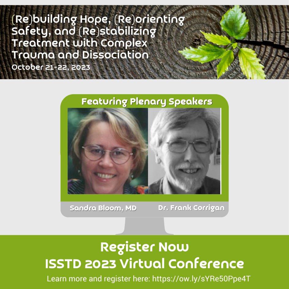 ISSTD's tweet photo. This is the final week to register for ISSTD's 2023 Virtual Conference. Don't miss out on the opportunity to connect with fellow students, clinicians and researchers in the field worldwide! Learn more and register here: https://t.co/ke3Rt6mJkI  #ISSTDVC2023 https://t.co/5cUoFXjVwi
