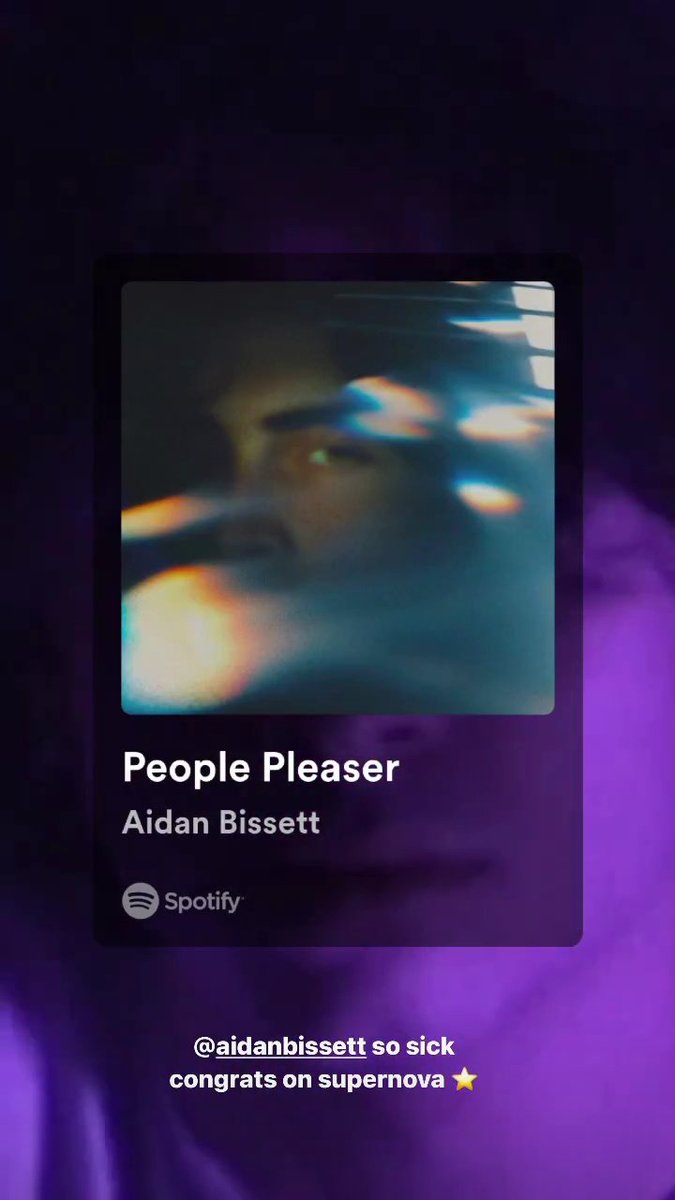 📷: Lexi Jayde vía Instagram story showing her support for @/aidanbissett new song called ‘People Pleaser’

🔗spotify.link/Mm0wcOB6RDb