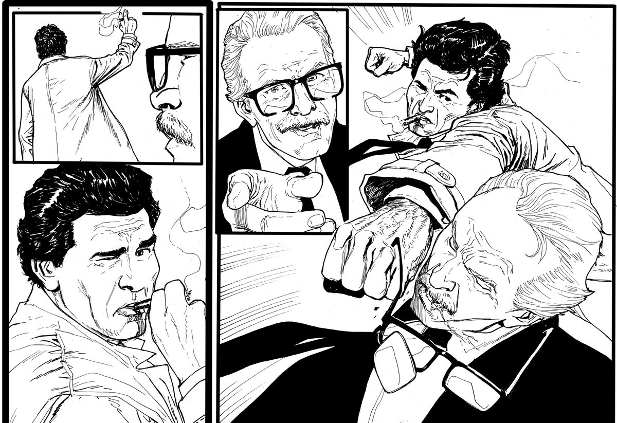 #comics #lieutenantcolumbo #columbo #peterfalk #portrait #patrickmcgoohan