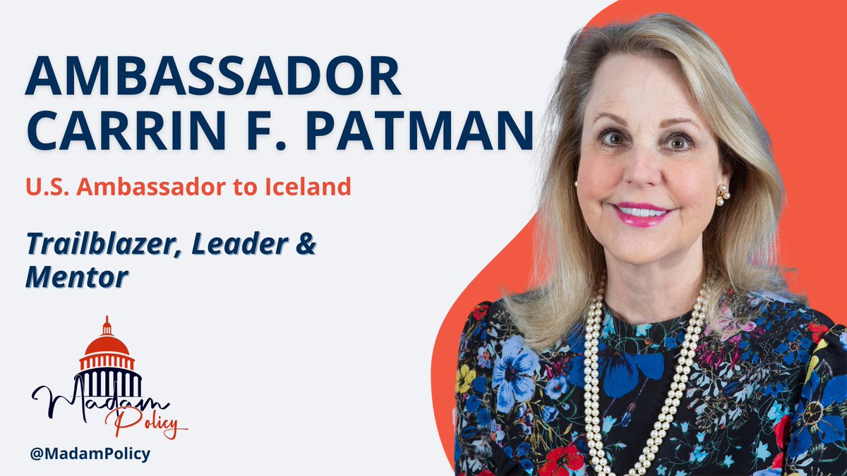 How is Iceland utilizing #renewableenergy? Carrin F. Patman, @usembreykjavik ambassador and first woman to serve on Bracewell's Management Committee, joins @MadamPolicy host @edeemartin to discuss US relations with Iceland and #womenleaders. Tune in: hubs.ly/Q025sH3l0