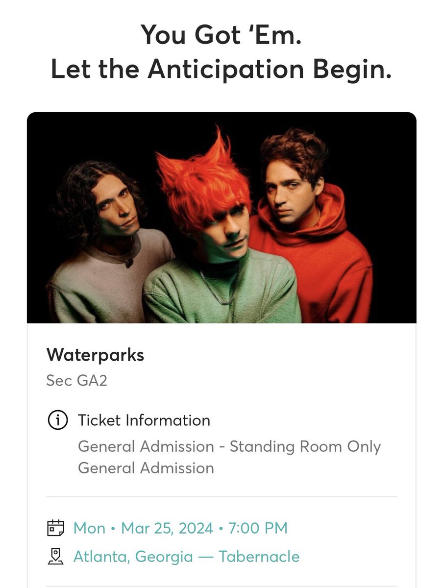 polarrkuma_'s tweet photo. been to every show since 2017. see u soon @waterparks @PARXAFTERDARK2 🥲 https://t.co/Mw8Pmu0GCg
