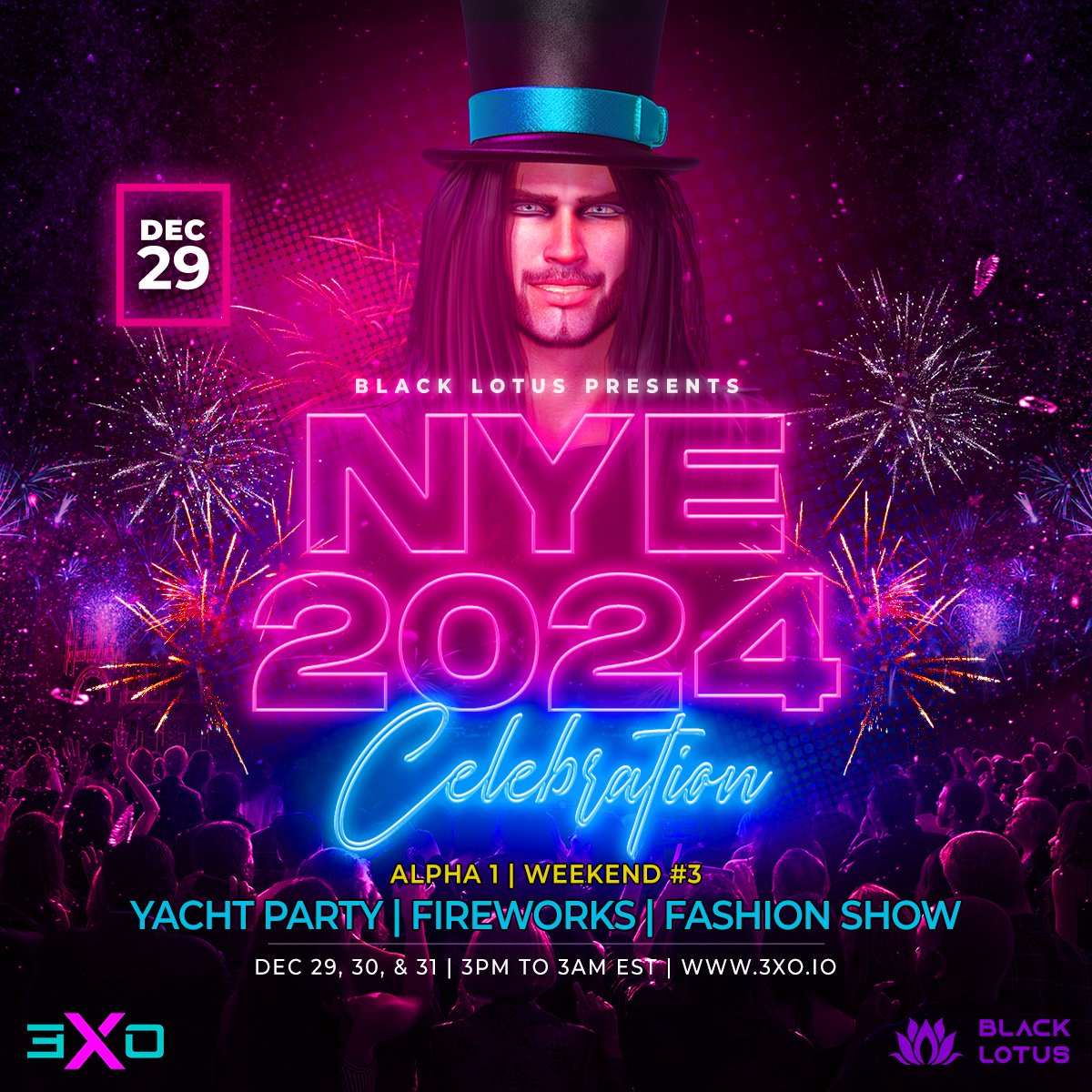 Our Alpha 1 test will officially begin on Dec 15! It will consist of 3 weekends, 3 days each, from 3 pm to 3 am EST each day.

Visit our Discord (discord.gg/3XO) for more info.

#3XO #3DXChat #AChat #IMVU #SecondLife #UnrealEngine