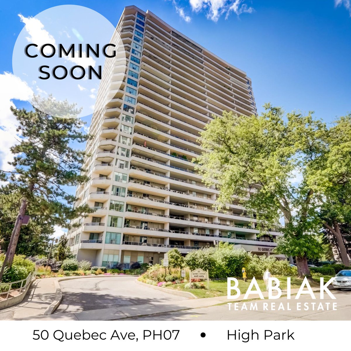 BabiakTeam's tweet image. Coming Soon! 50 Quebec Ave PH7🏢

Spectacular, bright, airy &amp;amp; modern corner penthouse in sought-after High Park!

For more info please call/text us at 416-717-8853, or visit: babiakteam.com

#torontocondos #torontorealestate #westtoronto #highpark #ComingSoon #forsale