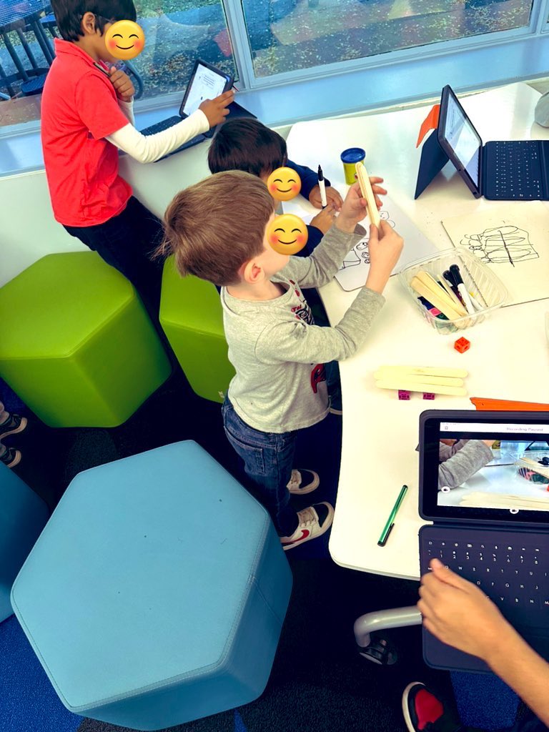 KaEnglert1's tweet photo. 🎃 We teamed up with our 4th grade buddies in the @Ccerone5’s in the maker space to craft a spook-tacular gate for five Little Pumpkins! 🛠️ 📲#STEAMProject #Collaboration #PumpkinGate #WeareChappaqua https://t.co/xJYfIUbtk9