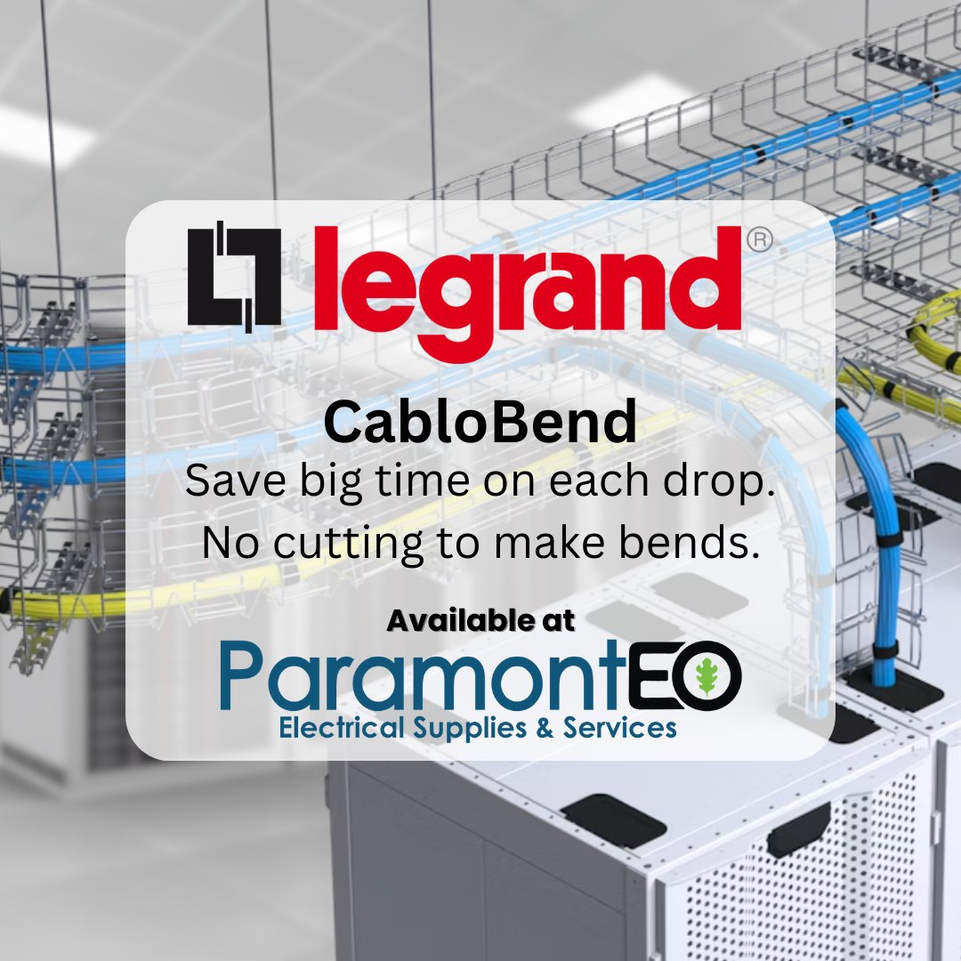 ParamontEO's tweet photo. Data centers require numerous cable tray bends and drops, and with @Legrand's CabloBend, you have the freedom to flexibly create the bends and drops that you need. Invest in CabloBend from Legrand, at Paramont EO. #GetItAtParamont
.
.
.
#legrand #cablobend #tray #datacenter https://t.co/pJcOCoDXy5