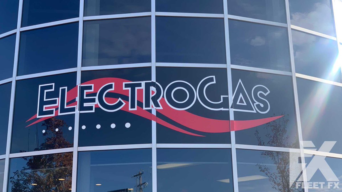 fleetfxgraphics's tweet image. Just Finished: Outdoor Window Building Decals (previously their Truck Fleet) for @ElectrogasCA They have a great look bested by only to their great service. Yes we secretly are a sign shop for our Fleet Clients ;)