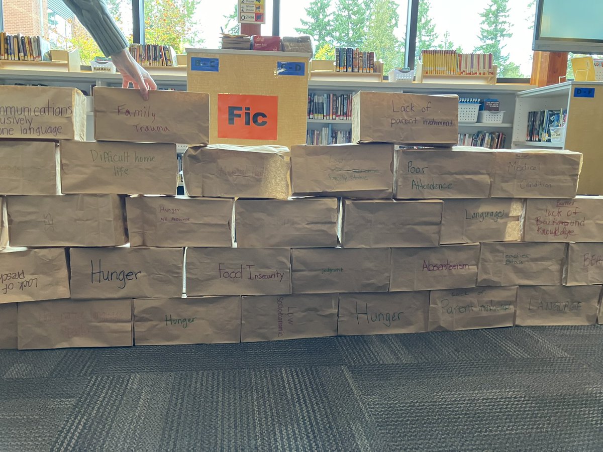 EPS_MonroeES's tweet photo. Building our barrier and bridge wall to break it down for students!  @EverettSchools #EPS_Region2 https://t.co/uG6cpMXHRv