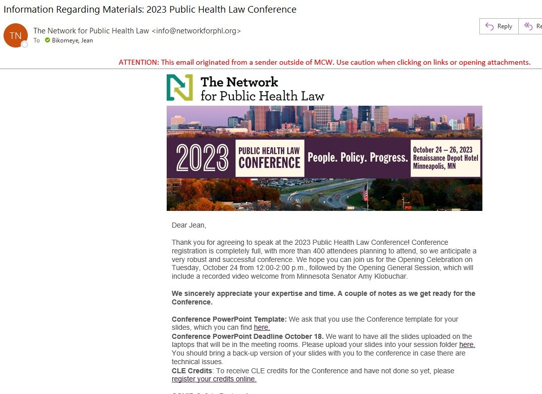 Delighted to be speaking at the 2023 @networkforphl conference!  I will be on the Climate and Health Panel. 

#PHLC2023