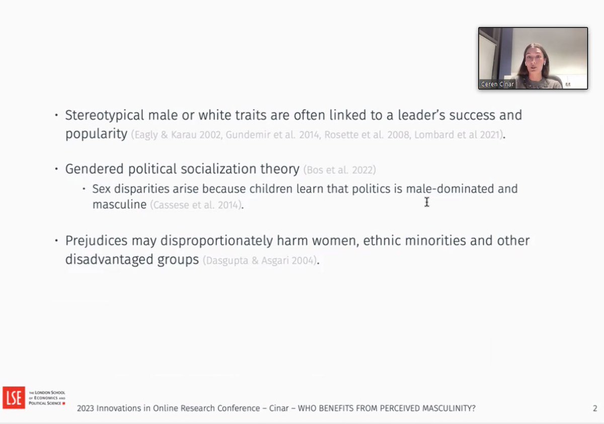 CloudResearch's tweet photo. Asli Ceren Cinar (@aslicerencinar) used her #CRGrant to examine gender prejudice of political candidates by generating political candidates with different facial masculinity using #AI.
#ArtificialIntelligence #IIOR2023 #phdchat #onlineresearch #AcademicChatter https://t.co/lZtgqEkRz0