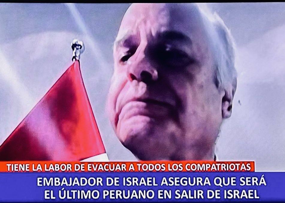 Si tuviera algo de los valores y principios #DinaBoluarte del embajador de Israel, la situación del Perú sería otra!!
