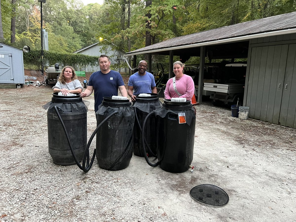 Amazing CAPTRUST employees starting their home water conservation programs with rain barrels built at our workshop! Thank you to the CAPTRUST sustainability Team for your work on making this happen! Engage your employees in environmental sustainability at weplantitforward.org/contact-us.