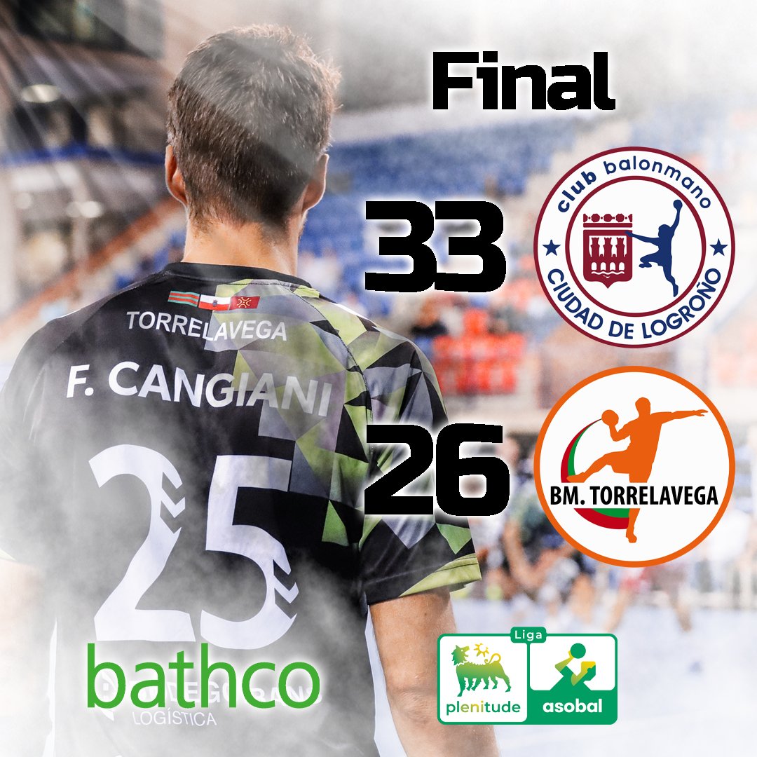 BMTorrelavega's tweet photo. FINAL. Toca levantarse, Torrelavega nunca se rinde
🏆@ASOBAL J.6
🏟️Palacio de los Deportes de La Rioja
🍇@ciudadlogronobm 33
🟧 #TheOrangeSquad 26
💪 #QueNadaNosPare #LOGTLV
📸 #LabZero https://t.co/RBPuwtDLb9