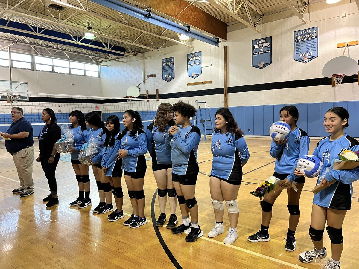 Asbury_ParkSD's tweet photo. Congratulations to APHS’ Varsity Girls Volleyball Team’s seniors! @DrRaShawnAdams @APDirCI_ERuiz @PrincipalPJM https://t.co/fqJwpp2bcq