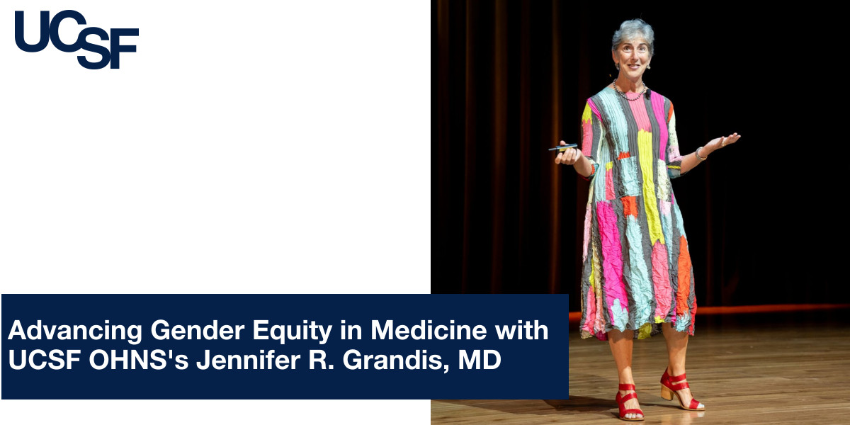 Dr. @JenniferGrandis gave a powerful lecture on gender equity in medicine during this year's @AAOHNSF annual meeting. Her lecture, 'Building & Sustaining Careers: A Gender Equity Lens,' is a beacon of hope & change. Read more ➡️ ohns.ucsf.edu/news/advancing…