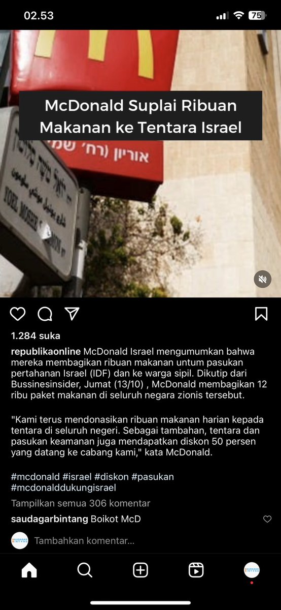 @McDonalds_ID #boikotmcd
#SavePalestin 
#IsraelTerorrists
