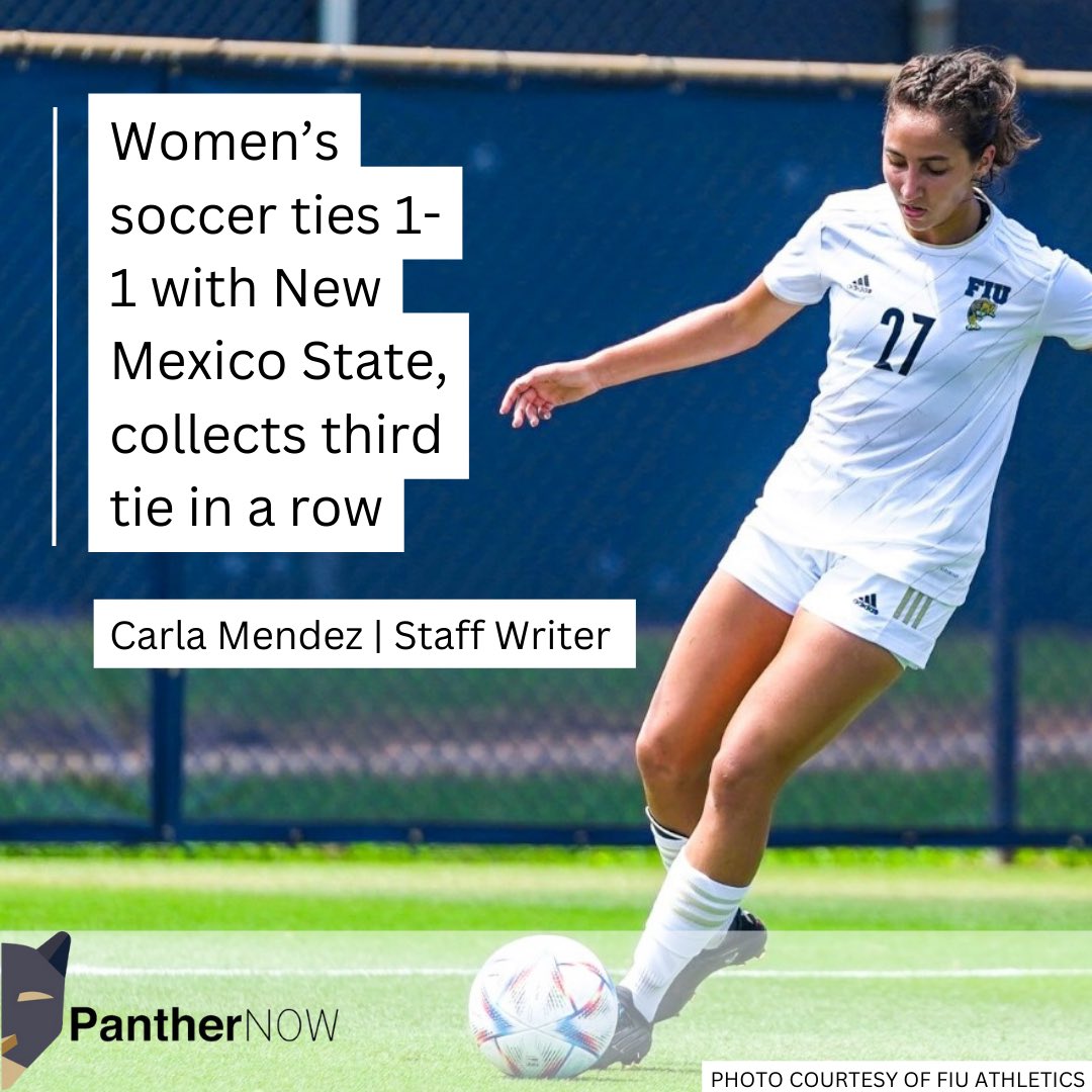 On Thursday, women’s soccer traveled to Las Cruces to take on the New Mexico State Aggies. Concluding in a 1-1 tie, the Panthers tied their third game in a row.

panthernow.com/2023/10/13/wom…

✍️: <a href="/carladfmendez/">Carla Mendez</a>