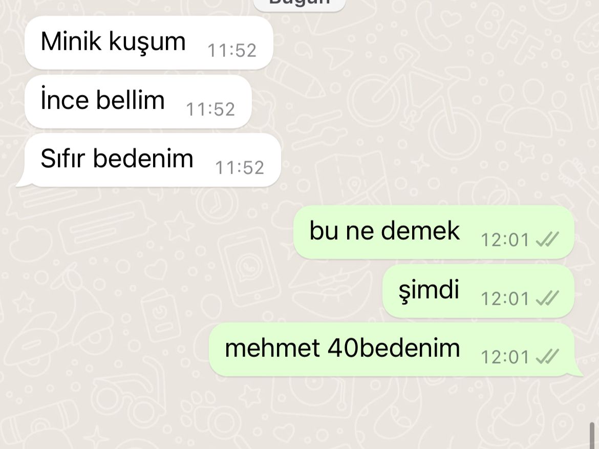 gerçekten bi sus mehmet ya