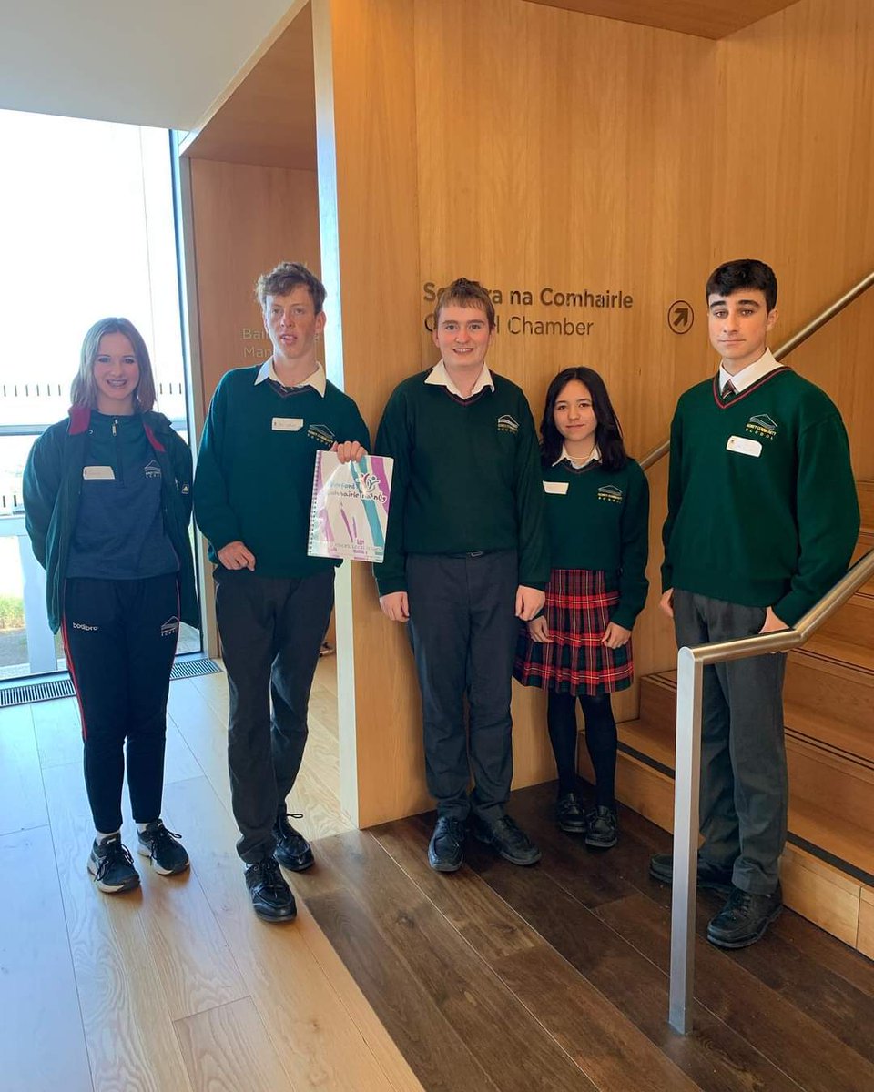 Sarah, Joe, Diarmuid, Mia and Rio represented Gorey Community School at the Wexford Comhairle na nÓg Annual Youth Conference today. This event was held in Wexford Co Council Government Offices and we had a very enjoyable morning working with a number of other schools.