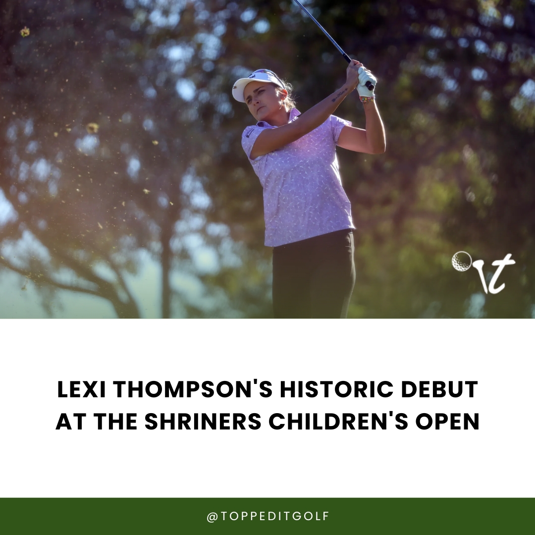 Lexi Thompson, PGA debut. Nerves on tee, but impressed. TPC Summerlin debut. Inspiring drives. Awaiting cut. Golf for a noble cause. Historic potential.

#lexithompson #pgadebut #shrinersopen #trailblazer #golfnews