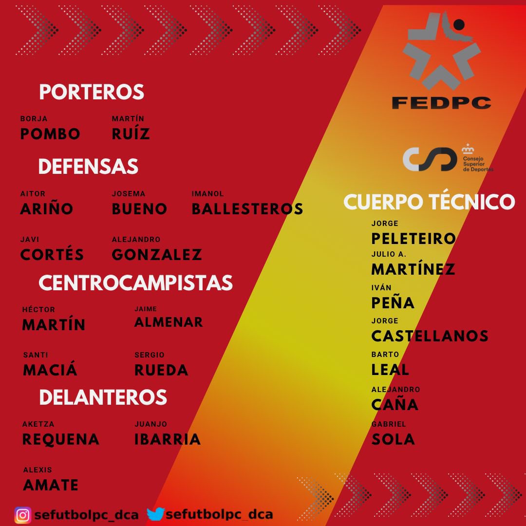 sefutbolpc_dca's tweet photo. 🔴🟡🔴CONVOCATORIA OFICIAL
Lista oficial para la primera concentración de la temporada 23/24 preparatoria del Mundial 2024. https://t.co/46S2lpp0XU
