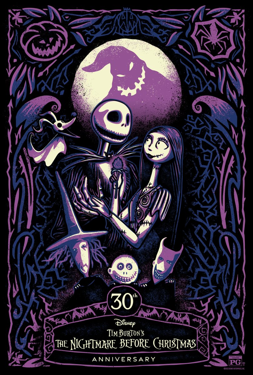 30 years ago today, the Pumpkin King was crowned! 💀🎃 Celebrate 30 years of Tim Burton's The Nightmare Before Christmas by experiencing the film in select theaters across the US and Canada from 10/20 to 10/31.