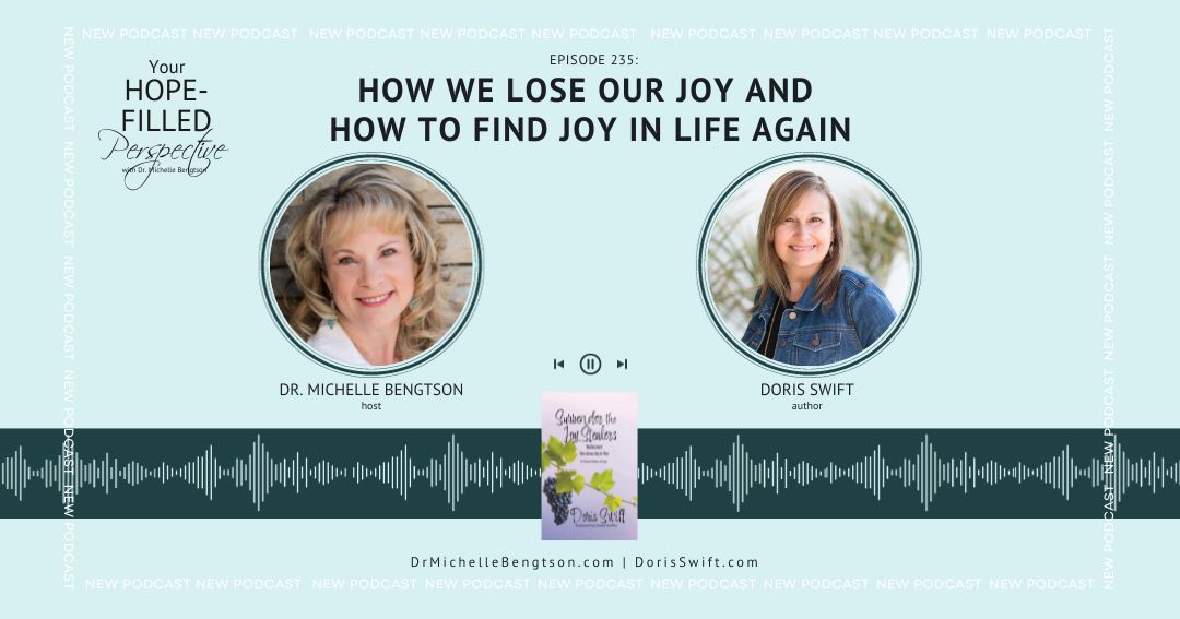 Have you ever lost your #joy? Join me with <a href="/DorisSSwift/">Doris Swift</a> for how to #findjoy in life again. Jesus gave us His joy, and His promises are true. Let’s walk in it! Link👇