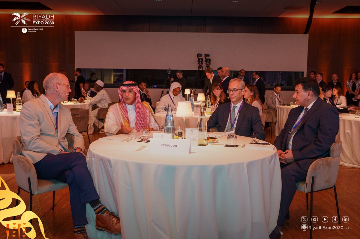 Expo2030Riyadh's tweet photo. A glimpse of the seminar titled ‘Climate Action’, on #RiyadhExpo2030, the seminar was attended by several member countries of the Bureau International des Exposition @bieparis and representatives of major entities to achieve sustainable development goals, clean energy, and preserving the environment.