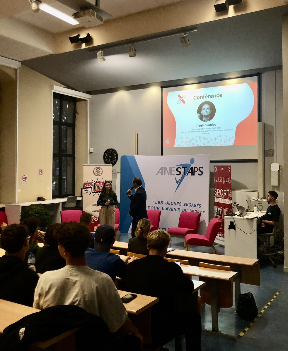 L’@ANESF_FR est présente à Lille pour le #2P2S : projet de promotion du sport santé de l’@ANESTAPS afin de mettre en avant les bénéfices de l’activité physique sur la santé. 
#sportsanté #staps