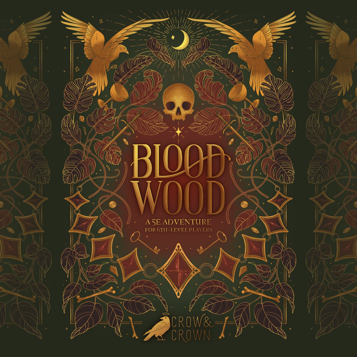 Rosdottir's tweet photo. If you’re looking for a 4-5 session romp in a fey- and undead-infested forest, Bloodwood is FINALLY complete and will be available soon! https://t.co/a1H2jDMLF0