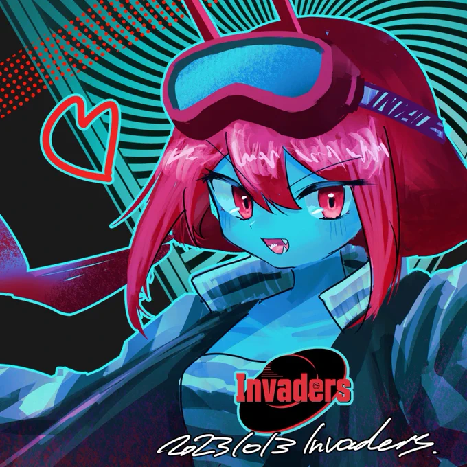 今日は仕込みで書き出しておいたオブジェクトに助けられました #Invaders1013