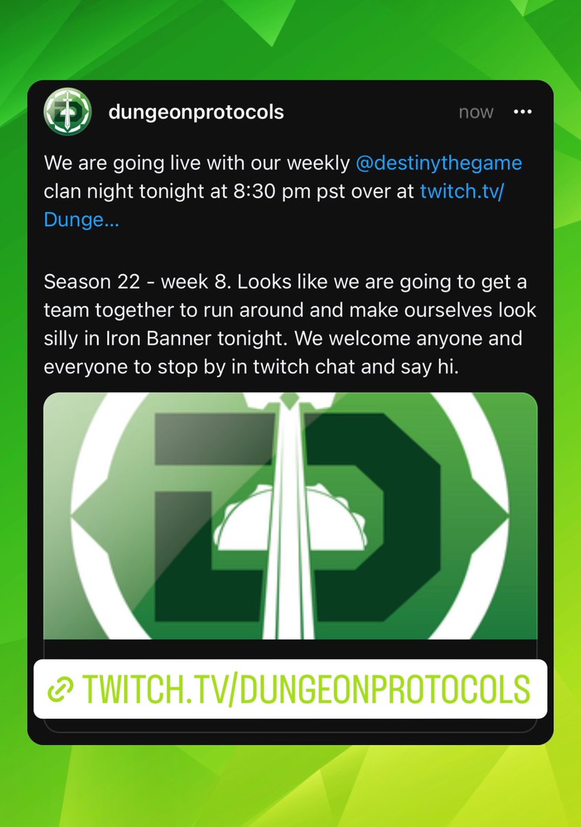 Link to our stream tonight. Twitch.tv/dungeonprotoco…