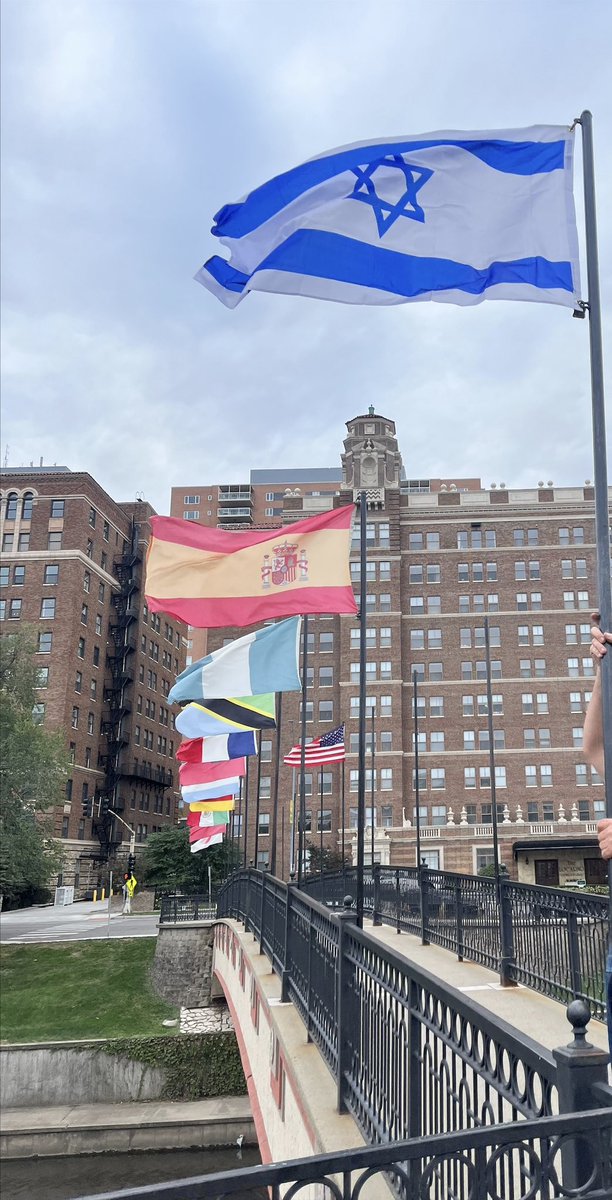 Recently, we’ve dealt with vandalism and theft of Israeli flags positioned on our Sister Cities Bridge. When we learned, we bought and raised a new flag, recognizing Ramla, Israel. We hope it’s unnecessary, but KC will continue to replace, raise, and fly the flag proudly.