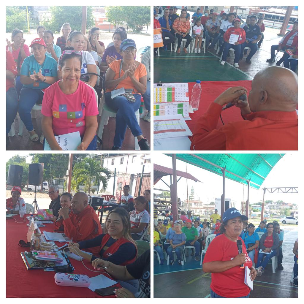 #Octubre. Seguimos en DESPLIEGUE de verificación de Estructuras y Cafecito Militante en la cancha techada Hugo Chavez de la urb Caldera con los ejes 3y 4 Seguimos Venciendo #SomosVinotinto <a href="/NicolasMaduro/">Nicolás Maduro</a> <a href="/dcabellor/">Diosdado Cabello R</a> <a href="/LuisJonasReyes/">Luis Jonás Reyes</a> <a href="/AdolfoP_Oficial/">Adolfo Pereira Gobernador</a> <a href="/angelrojito/">Angel y Humanista</a> <a href="/LuisanaPress/">Luisana Castillo</a>