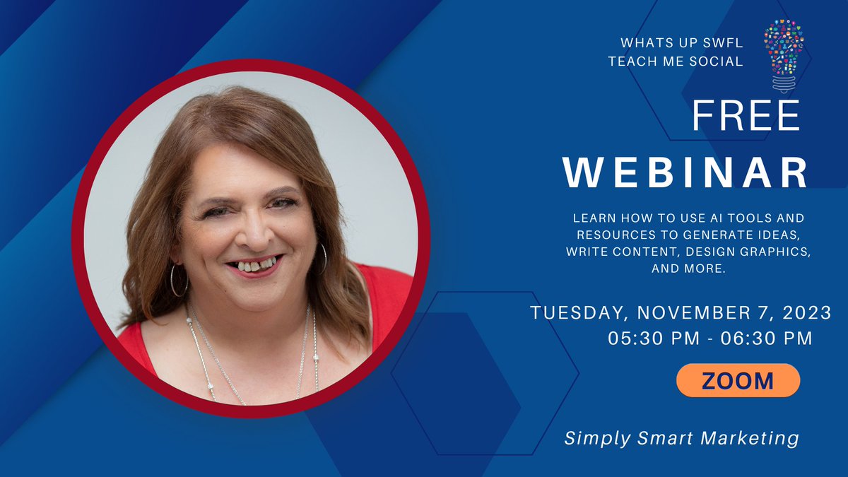 WhatsUpSWFL's tweet photo. Boost Your Content Creation Productivity and Creativity with AI
Free Webinar!

Learn how to use AI tools and resources to generate ideas, write content, design graphics, and more.
https://t.co/qBMWHHIXqh https://t.co/Nk6pI2FELt