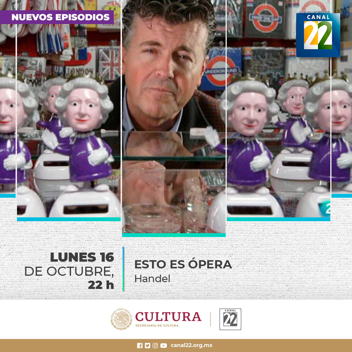 Canal22's tweet image. Disfruta de la programación del día de hoy:
🏆#ProduccionesDestacadas
🕟18:00 h
🏳️‍⚧️#Transcultura
🕟 21:30 h
🎭 #EstoEsÓpera
🕟22:00 h