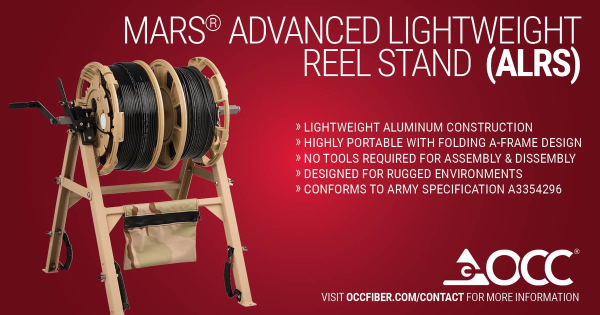 Learn more about the OCC ALRS online by visiting: hubs.li/Q024mVn30
#harshenvironment #deployable #reelstand #miliatryapplications #fiberoptics #copper #armyspecfication #cabledeployment #tradeshow #AUSA2023 #military #connectivity #fiberoptic #fiberopticcable