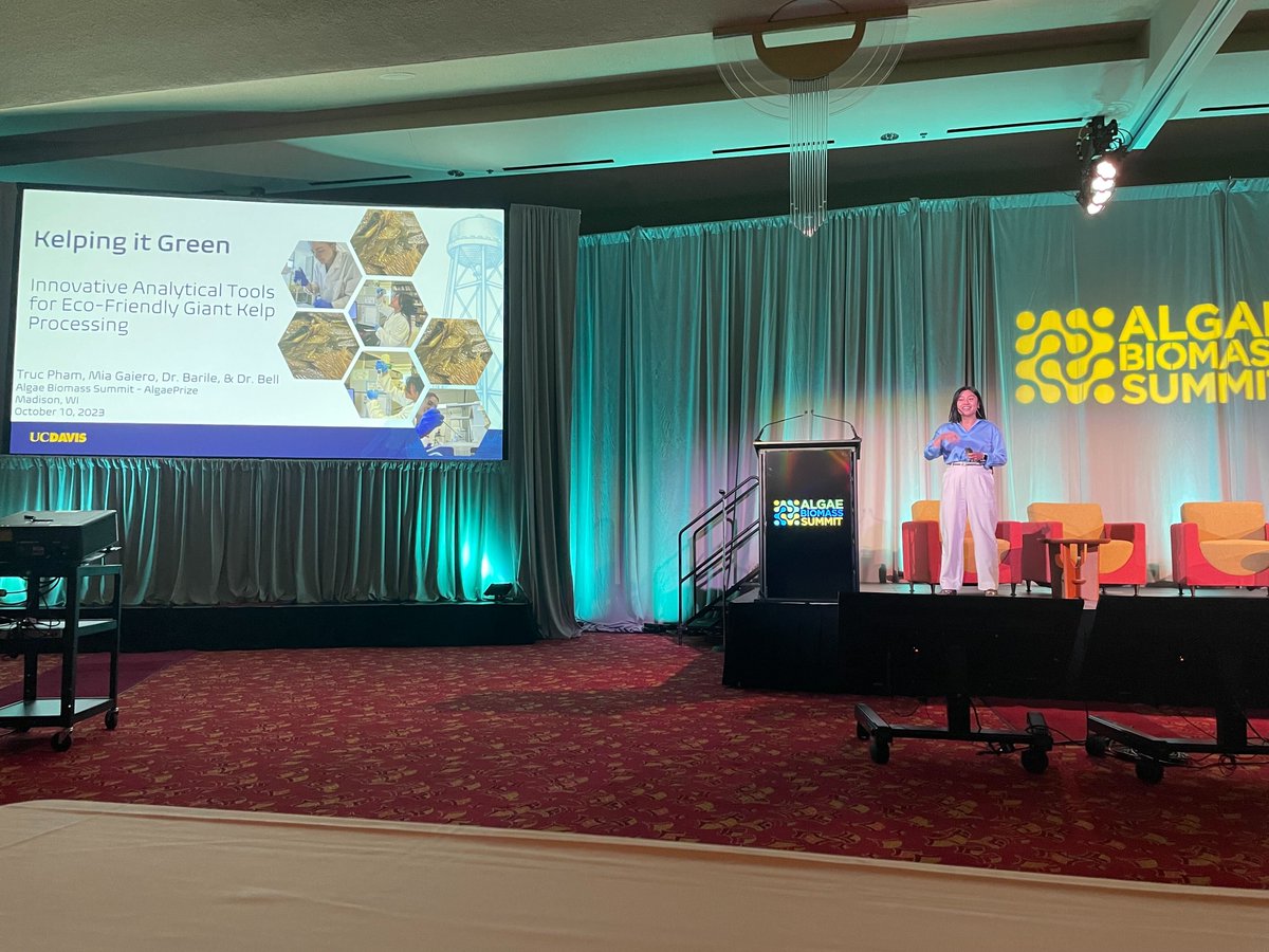 AlgaeFoundation's tweet photo. The Algae Foundation had a great time participating in the Algae Biomass Organization Summit 2023! We shared exciting presentations from our first @Algaeprize champion teams. Read more here: https://t.co/nECTydjNBZ

Compete in @AlgaePrize 2023-2025 today: https://t.co/vH0cN8Dv0g https://t.co/OzQlJRMfqk