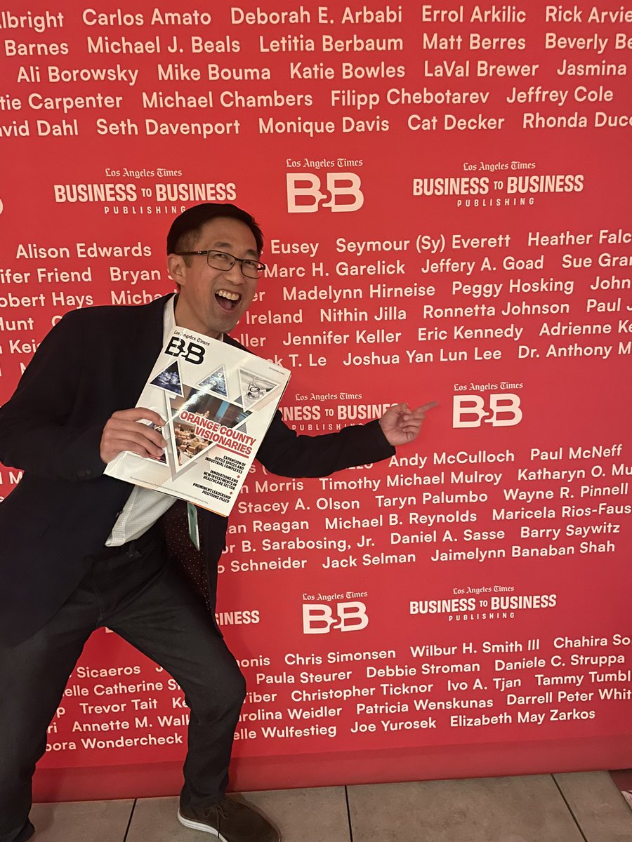 UscBruin's tweet photo. 1/ Thank you @latimes for the recognition of being named an #OrangeCountyVisionary alongside so many of my friends and peers!  Shout out “#LosAngelesTimes” showing love to “#OrangeCounty” … https://t.co/ZZklUGvYwh