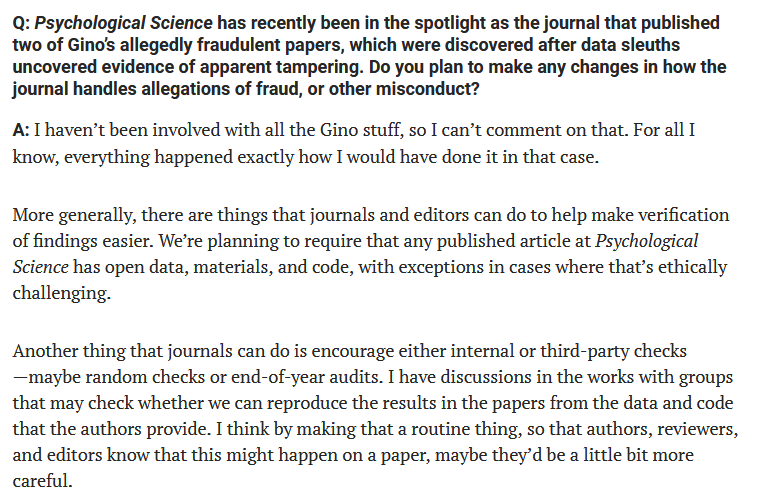andre_quentin's tweet photo. So many great ideas in this @siminevazire interview.

1) Requiring code, data, and materials to be publicly available.
2) Encouraging scrutiny of published papers.
3) Making the peer-review history public.

👏👏👏

 https://t.co/nJD3ef0X4r https://t.co/qBCHYR5EOz